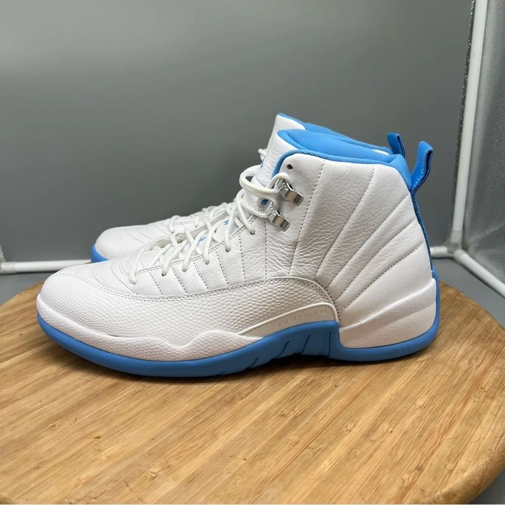 Air Jordan 12 Retro Melo 2025 Men’s 11.5 CT8013-112 White University‎ Blue UNC